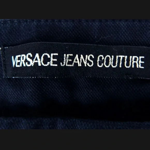 Versace jeans couture lace up corset back tie up pants black silver stunning y2k - Picture 12 of 12